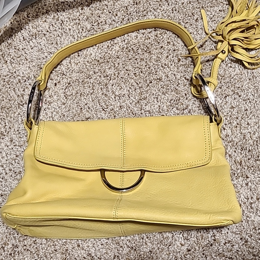 Alfani yellow Leather Purse